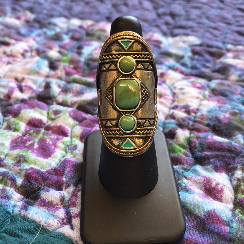 Turquoise Ring with Vintage Look